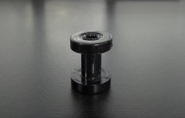 P0112 ALARGADOR ACRILICO PRETO 4MM