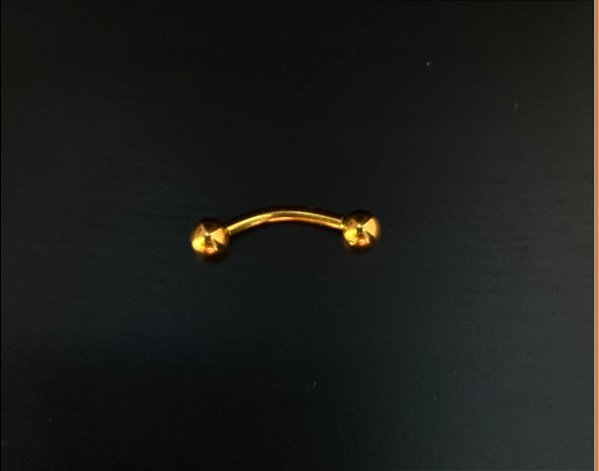P0025 CURVO TITÃNIO GOLD 10 MM