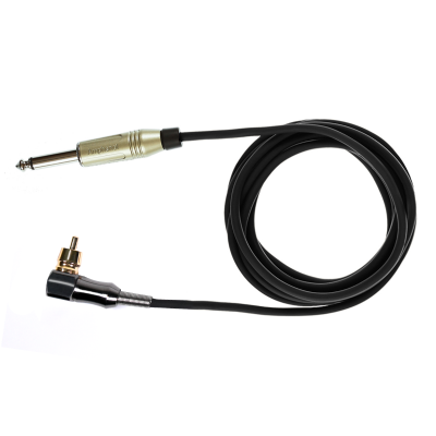 CLIP CORD RCA 90° ELECTRIC INK PRETO