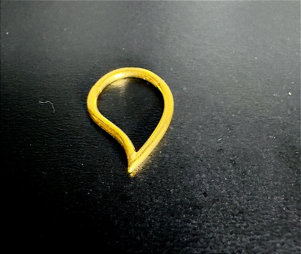 P0723 SEGMENTO TITANIO GOLD GOTA VAZADA 8 MM