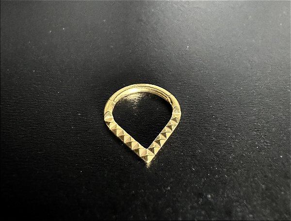 P0730 SEGMENTO TITANIO GOLD EM V  INCA 8 MM