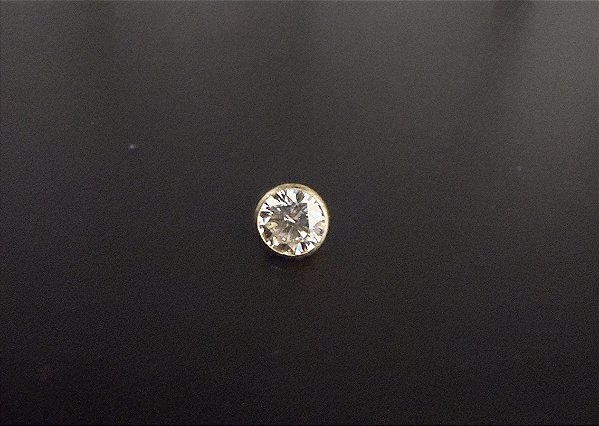 P0749 TOPO TITANIO PVD GOLD PEDRA ZIRCONIA 1.2 4MM