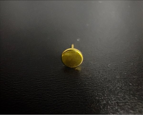 P0750 TOPO TITANIO PVD GOLD CHAPA PUSH PIN 1.2 4MM