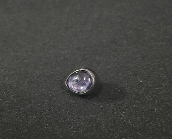 P0765 TOPO GOTA PEDRA AMETISTA TITÂNIO 1.6