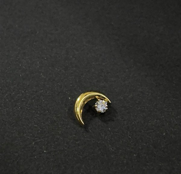 P0763 TOPO LUA COM ESTRELA TITÂNIO GOLD 1.6