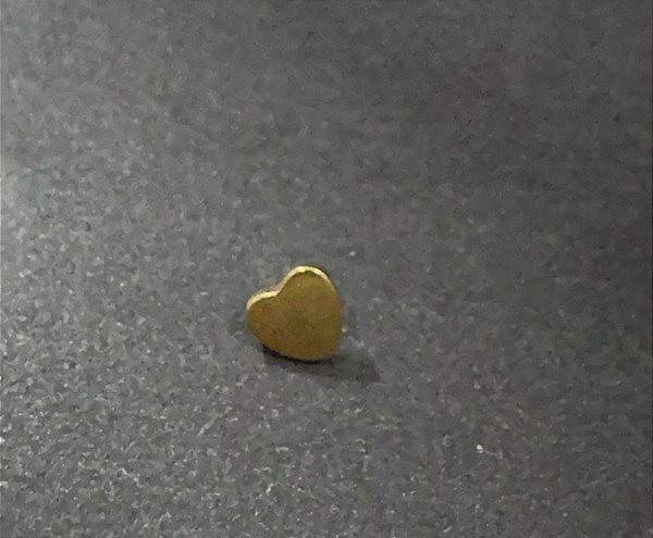 P0762 TOPO CHAPA CORAÇÃO TITÂNIO GOLD 1.6