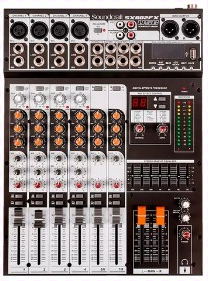 SOUNDCRAFT MESA DE SOM 8 CANAIS SX802FX-USB