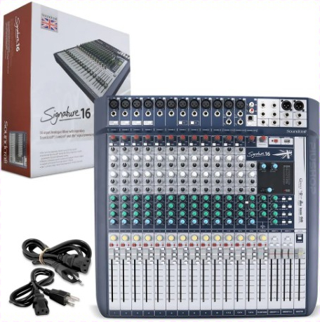 MESA DE SOM SOUNDCRAFT SIGNATURE 16 CANAIS ANALÓGICA BIVOLT
