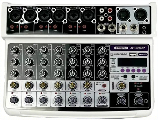 MESA DE SOM ANALÓGICA WALDMAN ST-8DSP