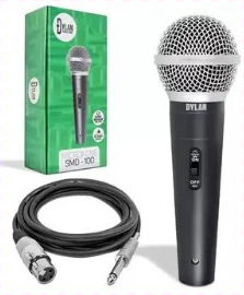MICROFONE DYLAN SMD100 COM FIO DINÂMICO