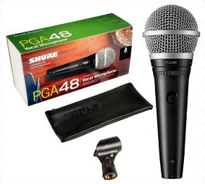 MICROFONE VOCAL SHURE PGA48-LC