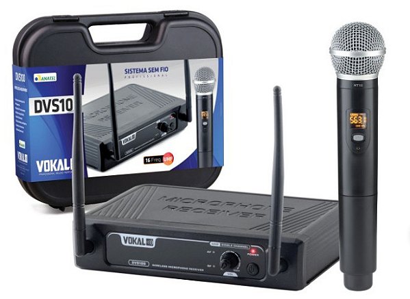 VOKAL MICROFONE SEM FIO UHF DVS100 SM