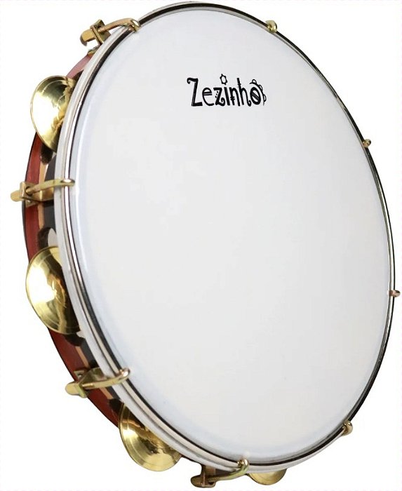 PANDEIRO ZEZINHO 11" MADEIRA NYLON ARTESANAL
