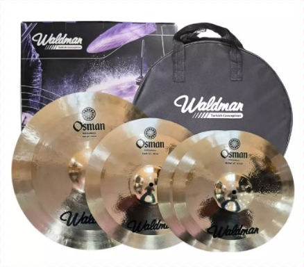 WALDMAN KIT PRATOS OSM 141620" HI-HAT14” CRASH16" RD20"+BAG