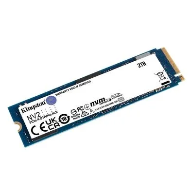 SSD Kingston NV2, 2 TB, M.2 2280, PCIe 4.0 x4, NVMe, Leitura: 3500 MB/s, Gravação: 2800 MB/s, Azul - SNV2S/2000G