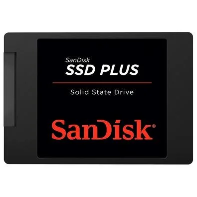 SSD SATA SanDisk Plus, 1TB, 2.5", Leitura: 535MB/s e Gravação: 350MB/s, Preto - SDSSDA-1T00-G27