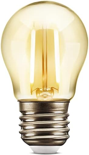 Lâmpada G45 Filamento Âmbar Vintage E27 2W 2200K