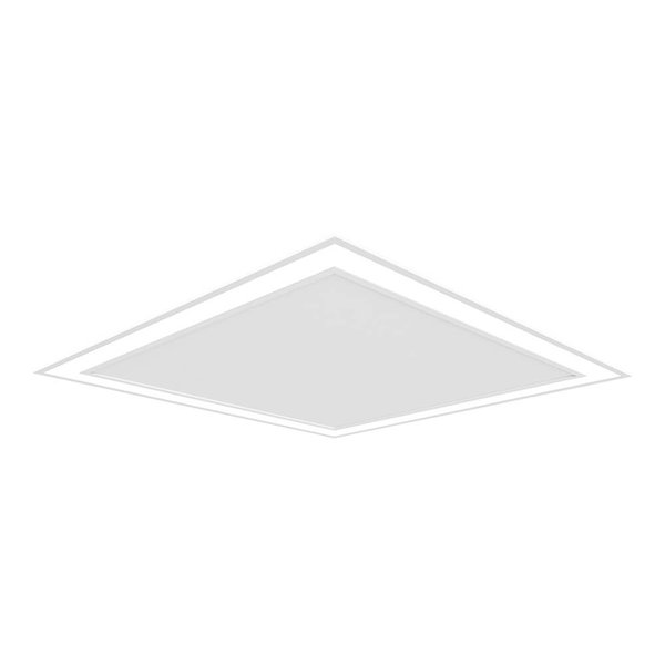 Plafon LED Embutir Fit Edge Quadrado 33,6W 4000K Bivolt - Newline