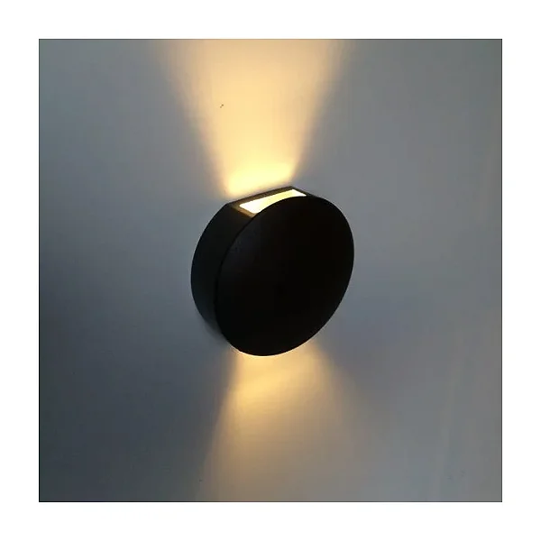 Arandela Redonda 250x100mm 2 Fachos BL8020-PF - Bella Luce
