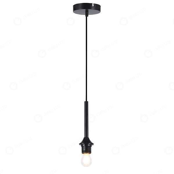 Pendente Retrô Preto E27