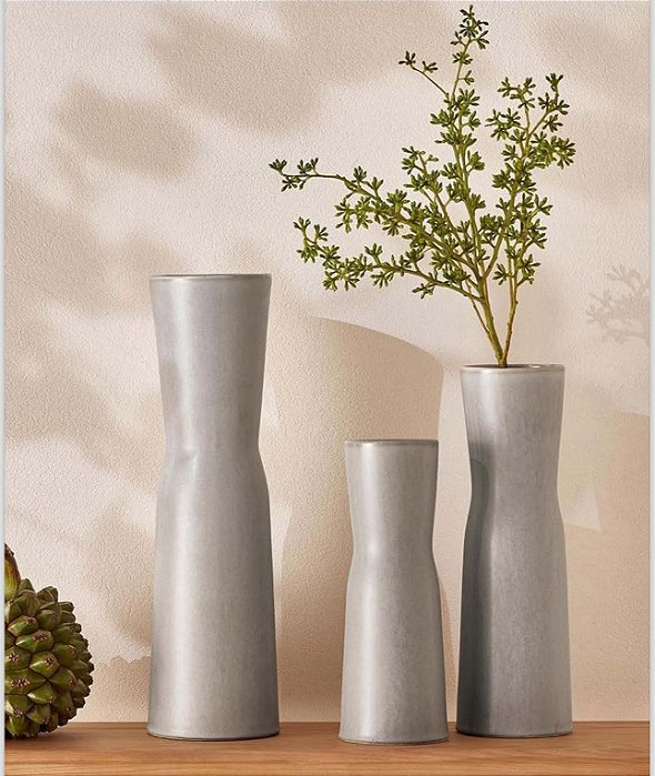 KIT VASO EM CERAMICA - 18125,18126,18127