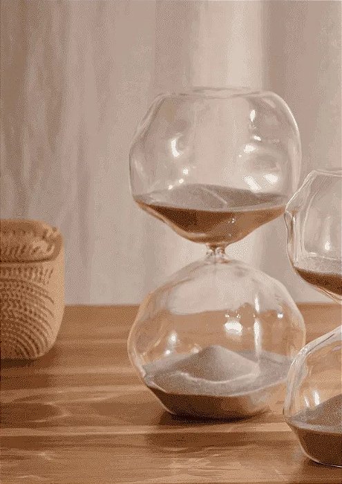 AMPULHETA EM VIDRO 60 MINUTOS - 16763