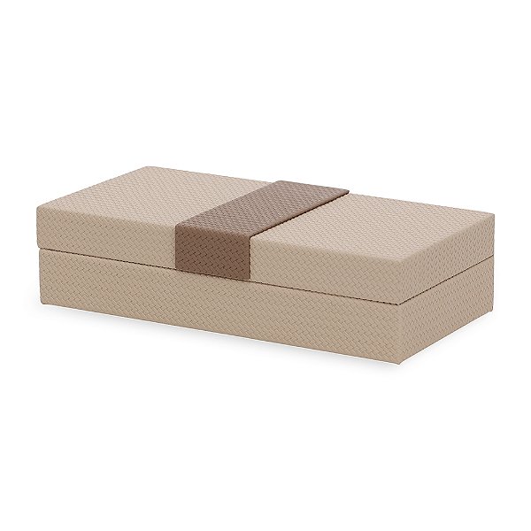 CAIXA EM MDF COM REVESTIMENTO EM PU - 19324