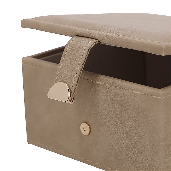 CAIXA EM MDF COM REVESTIMENTO EM PU - 19338