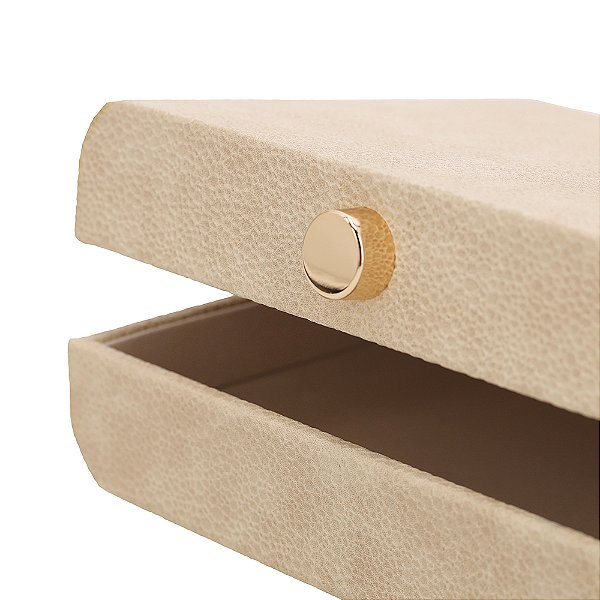 CAIXA EM MDF COM REVESTIMENTO EM PU  P - 19325