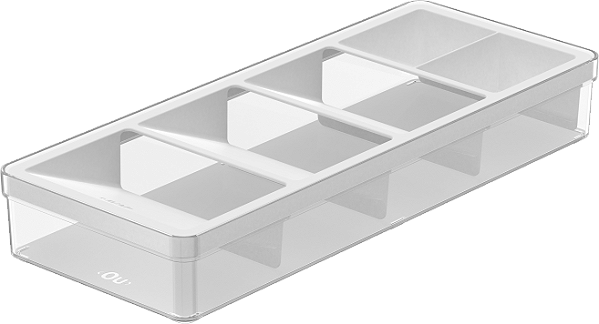 ORGANIZADOR DE TALHERES CLEAR - 37,5X15X5,6cm - OGC1000