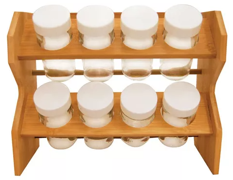 PORTA TEMPEROS BAMBU - 8PCS