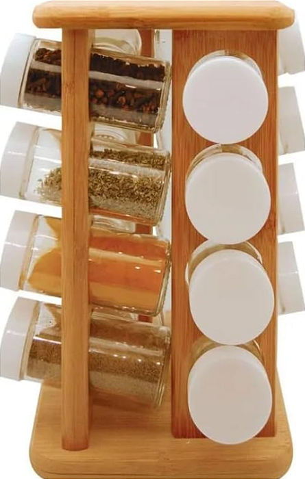 PORTA TEMPEROS BAMBU - 17PCS