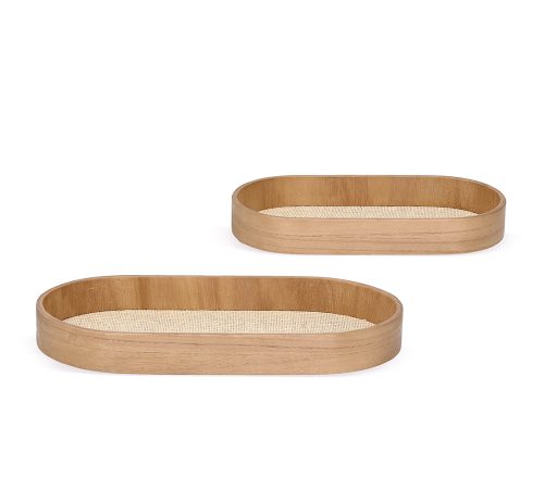 KIT BANDEJA EM MDF E FIBRA NATURAL - 20415