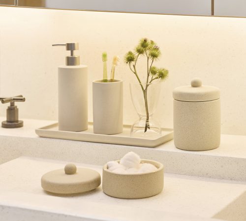 KIT POTE DECORATIVO EM CERAMICA - 19786