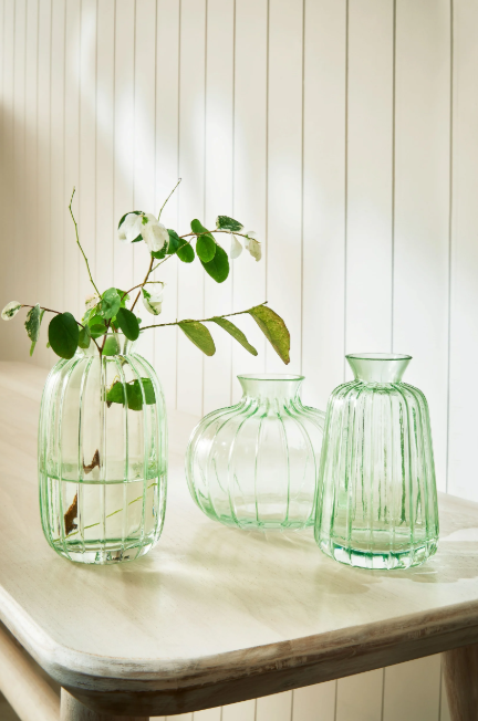 KIT VASO EM VIDRO - 15404