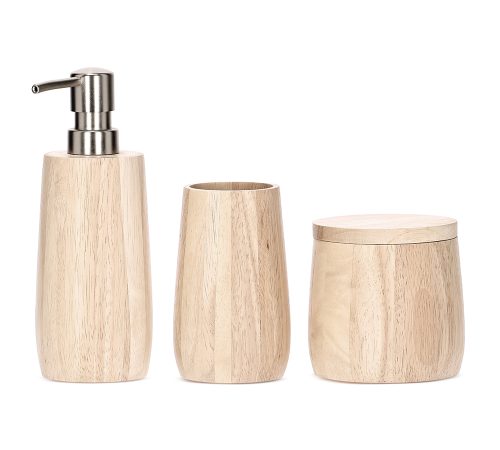 KIT EM MADEIRA PARA BANHEIRO - 20799