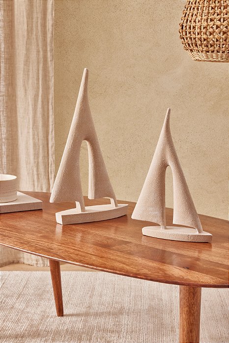 ESCULTURA BARCO EM POLIRRESINA - 17289