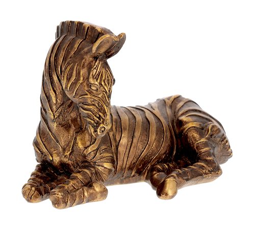 ESCULTURA ZEBRA EM POLIRRESINA - 19718