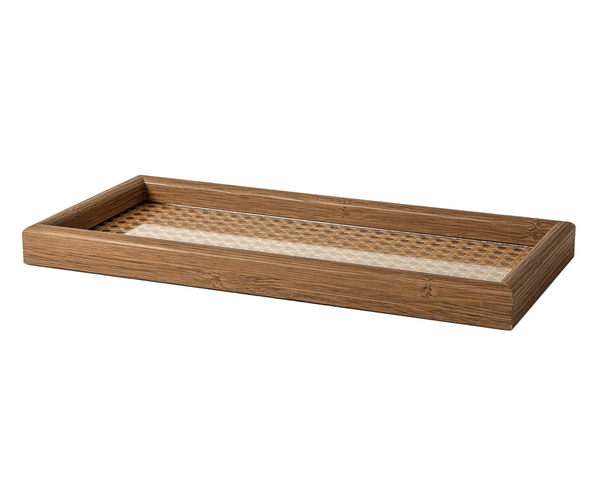 BANDEJA EM MDF E RATTAN - 16752