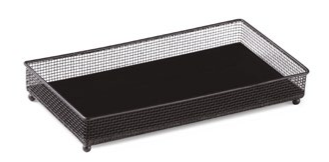 BANDEJA EM METAL COM VIDRO - 11981