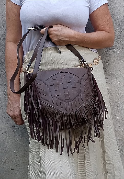 Bolsa boho franjas