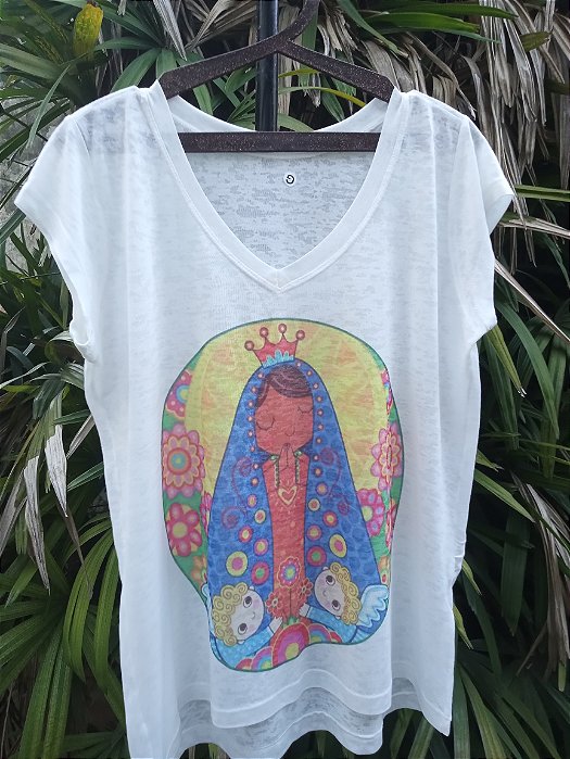 Camiseta baby look devorê malha podrinha G