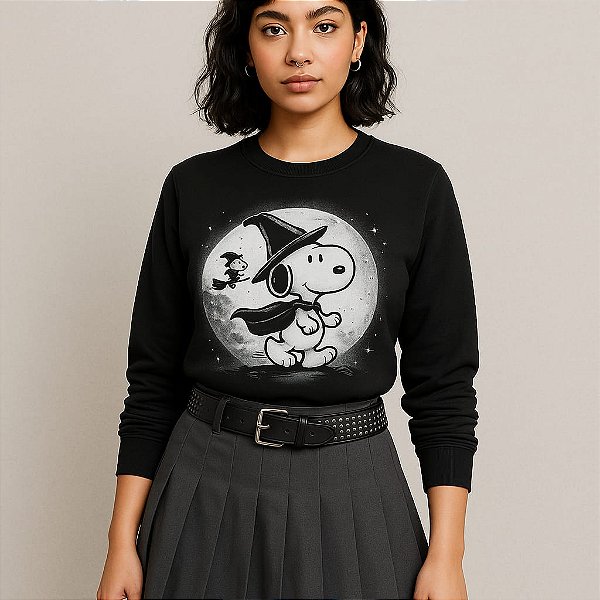 Moletom blusa místico feminino Gato