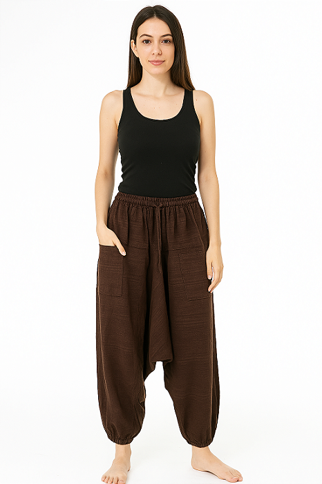 Calça sarouel algodão indiana unissex