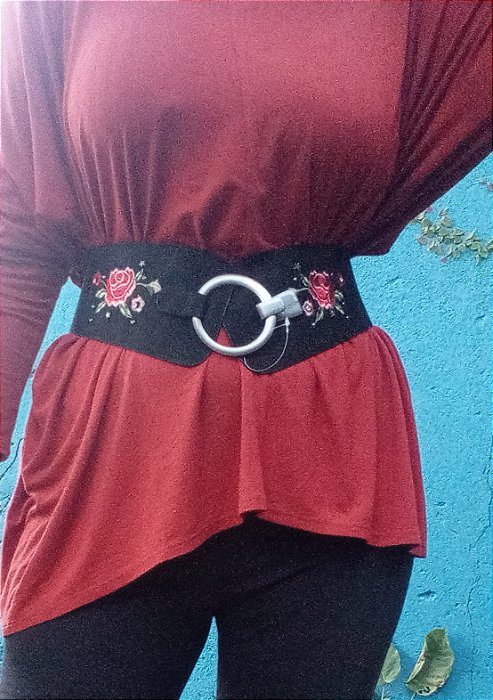 Cinto boho flores