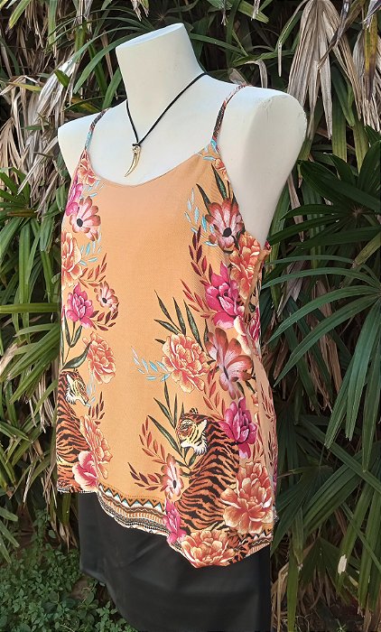 Regata estampa tropical