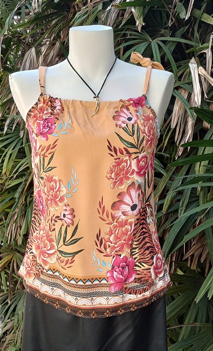 Regata estampa tropical