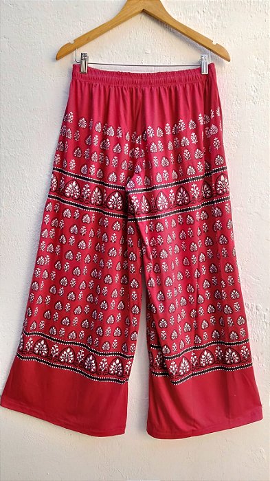 Calça pantalona hippie boho étnica