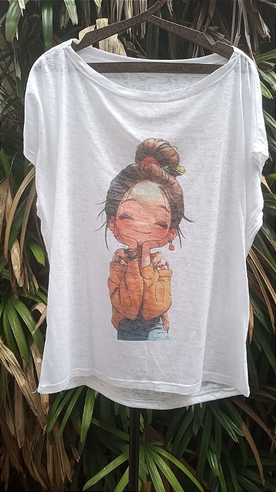 T-Shirts camiseta feminina mística yoga gato kombi filtro dos sonhos devore hippie.