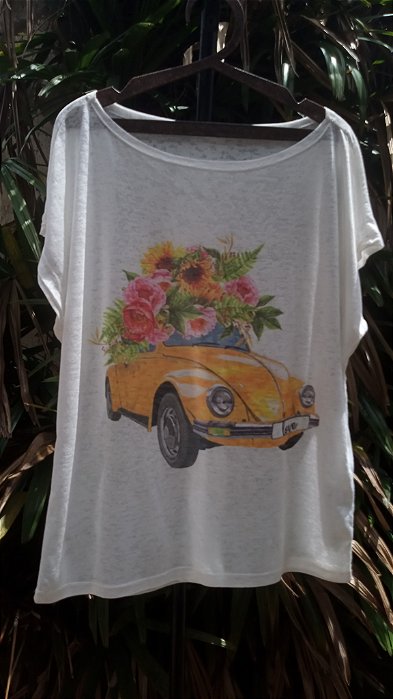 T-Shirts camiseta feminina mística yoga gato kombi filtro dos sonhos devore hippie.